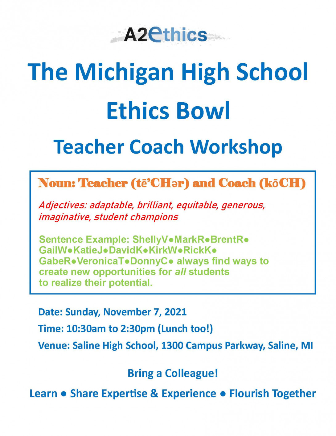 Teacher Coach Workshop